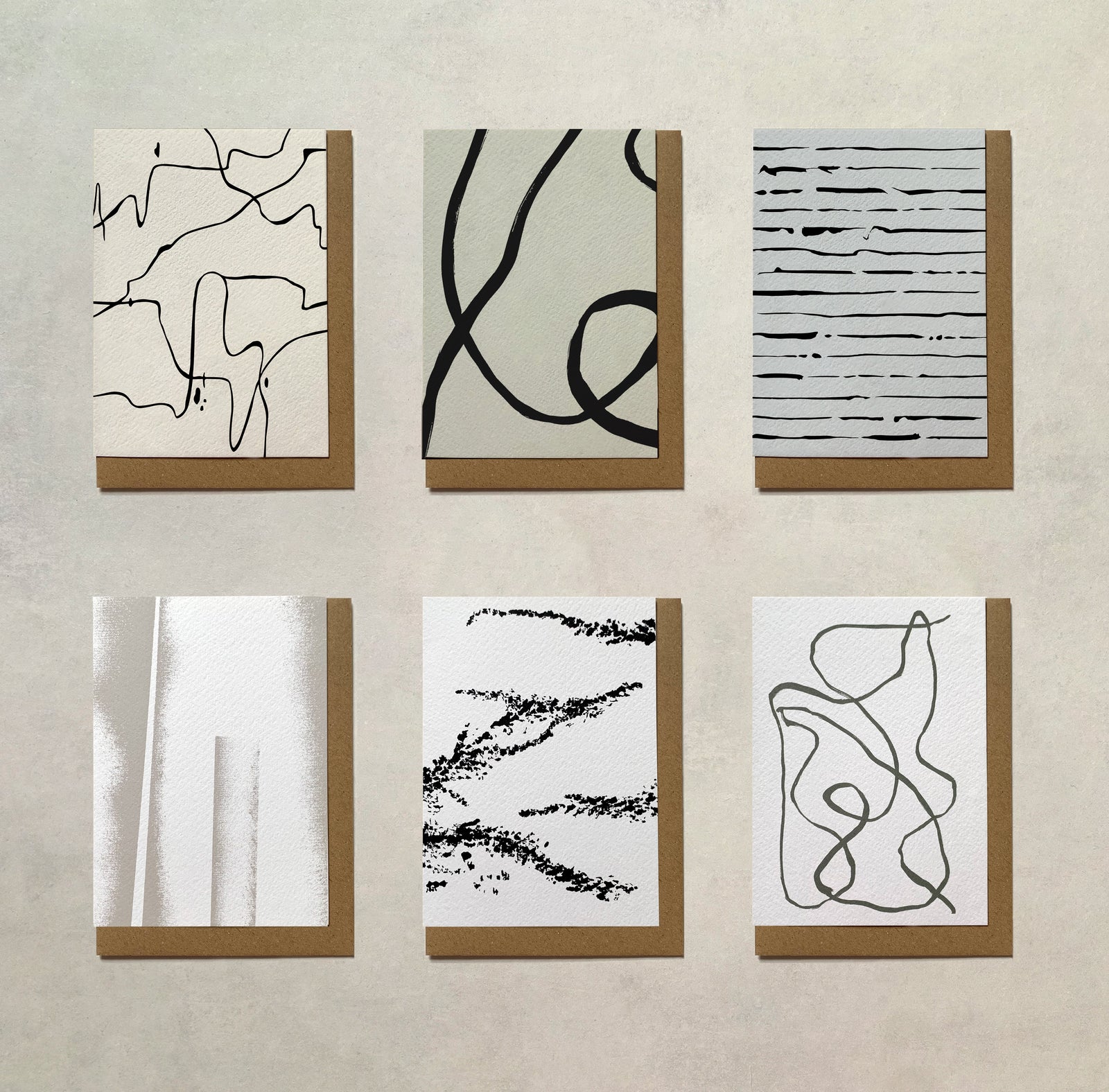 Greetings cards - (Set of six)