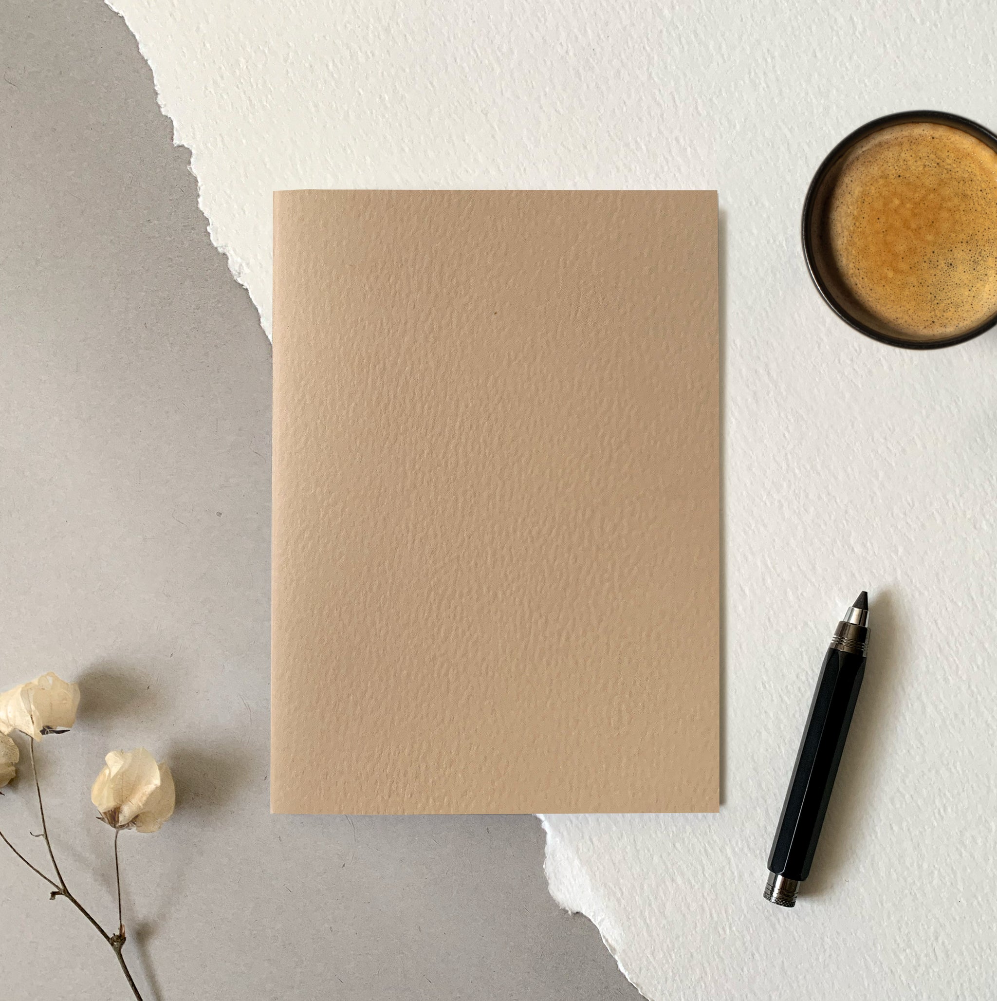 A5 Slimline Embossed Notepad - Stone - Matere Studio