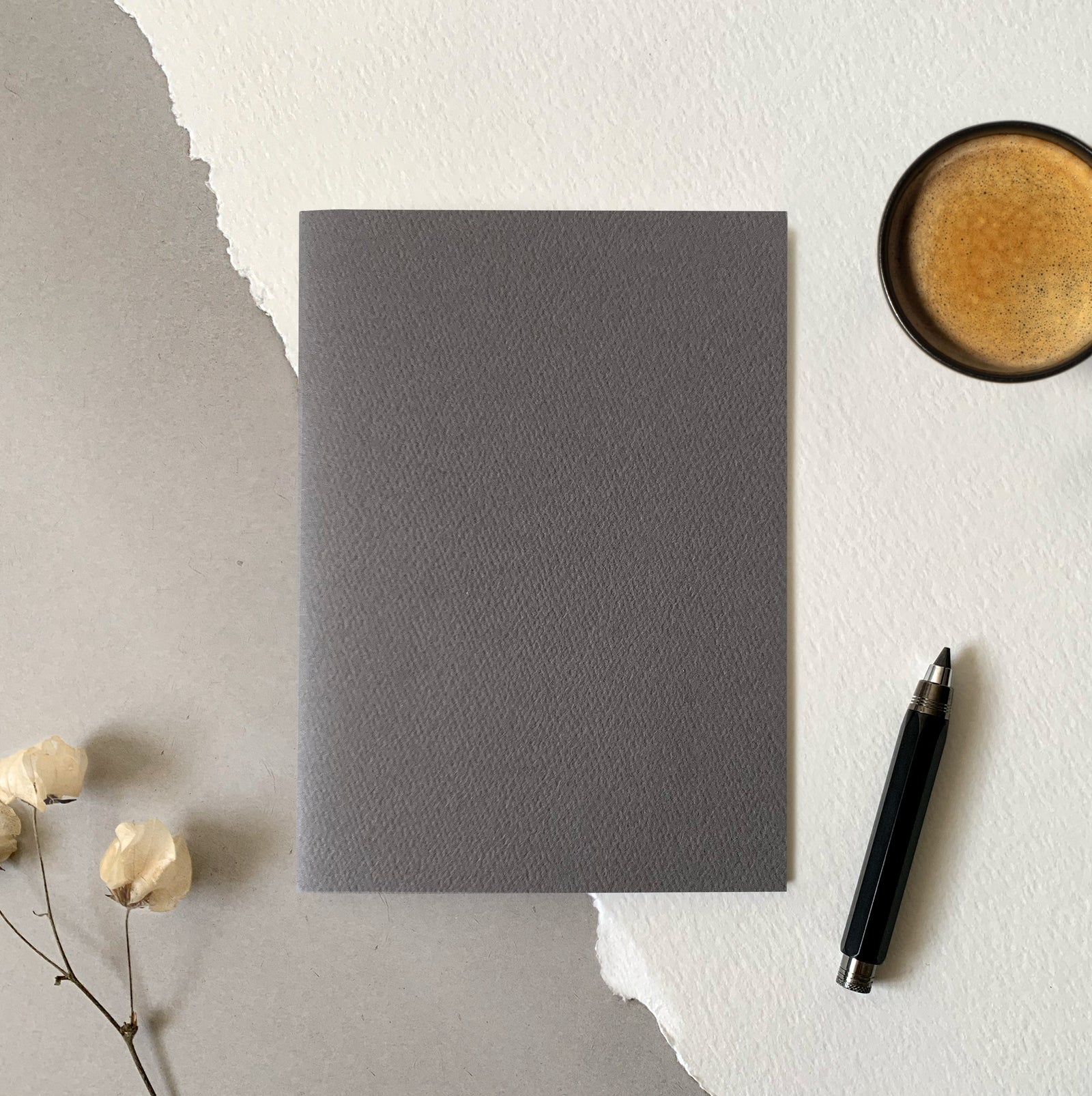 A5 Slimline Embossed Notepad - Flint