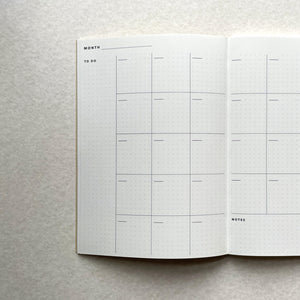 A5 Layflat Undated Planner Book - Fawn Speckle