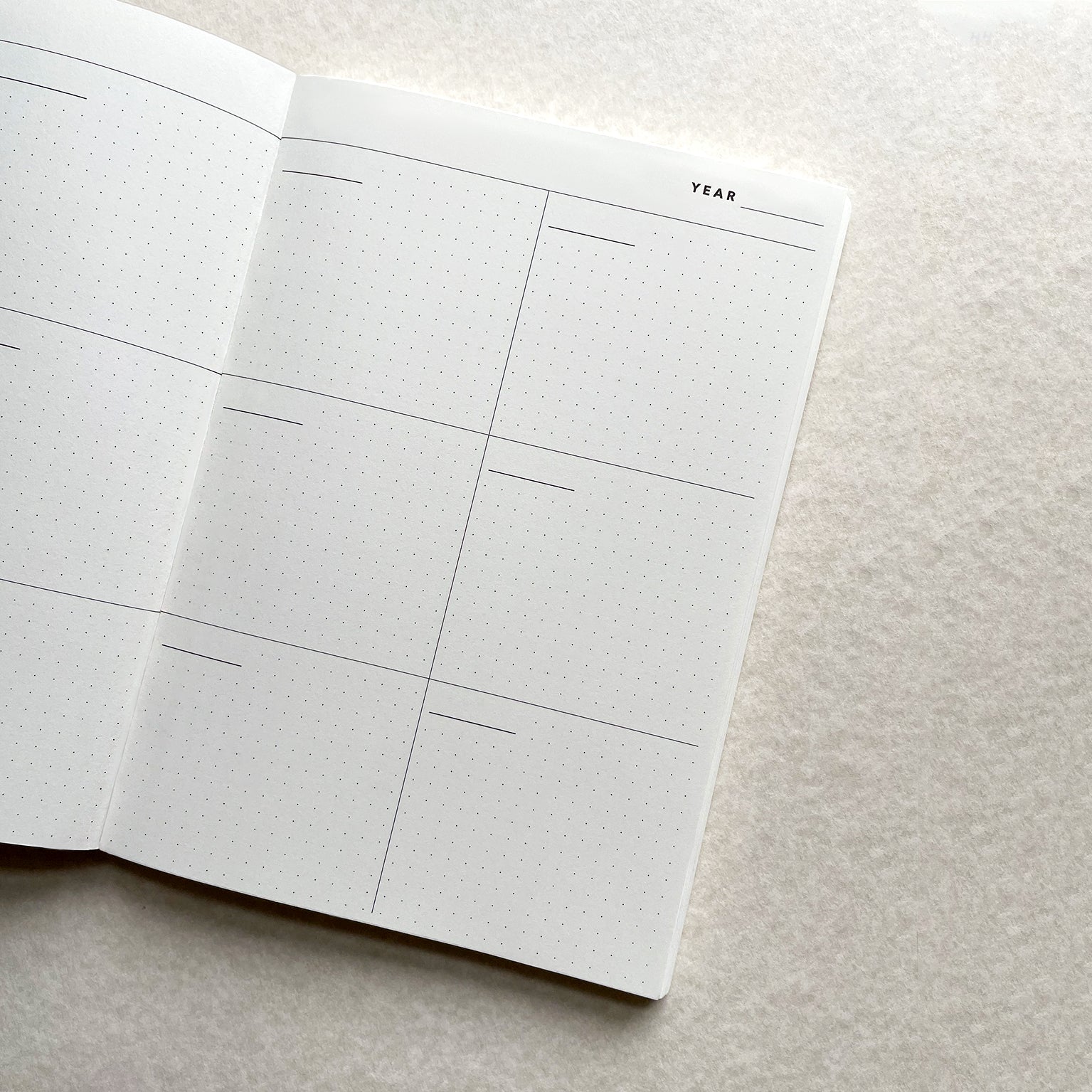 A5 Layflat Undated Planner Book - Fawn Speckle