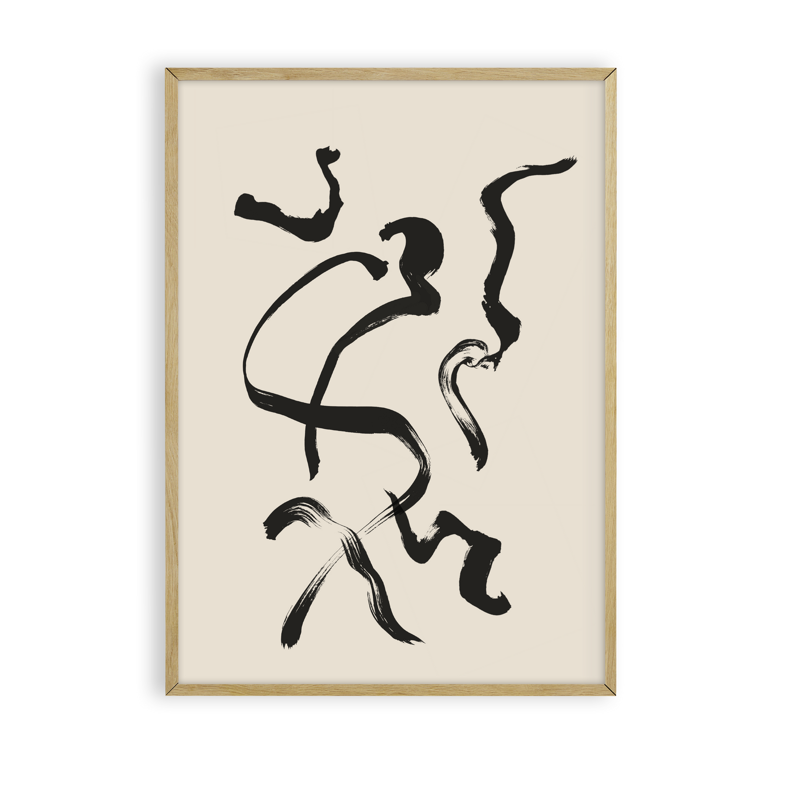 Brush dance 01 wall print