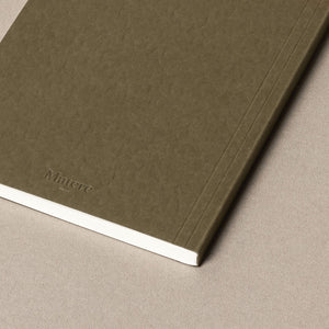 Khaki softcover layflat notebook