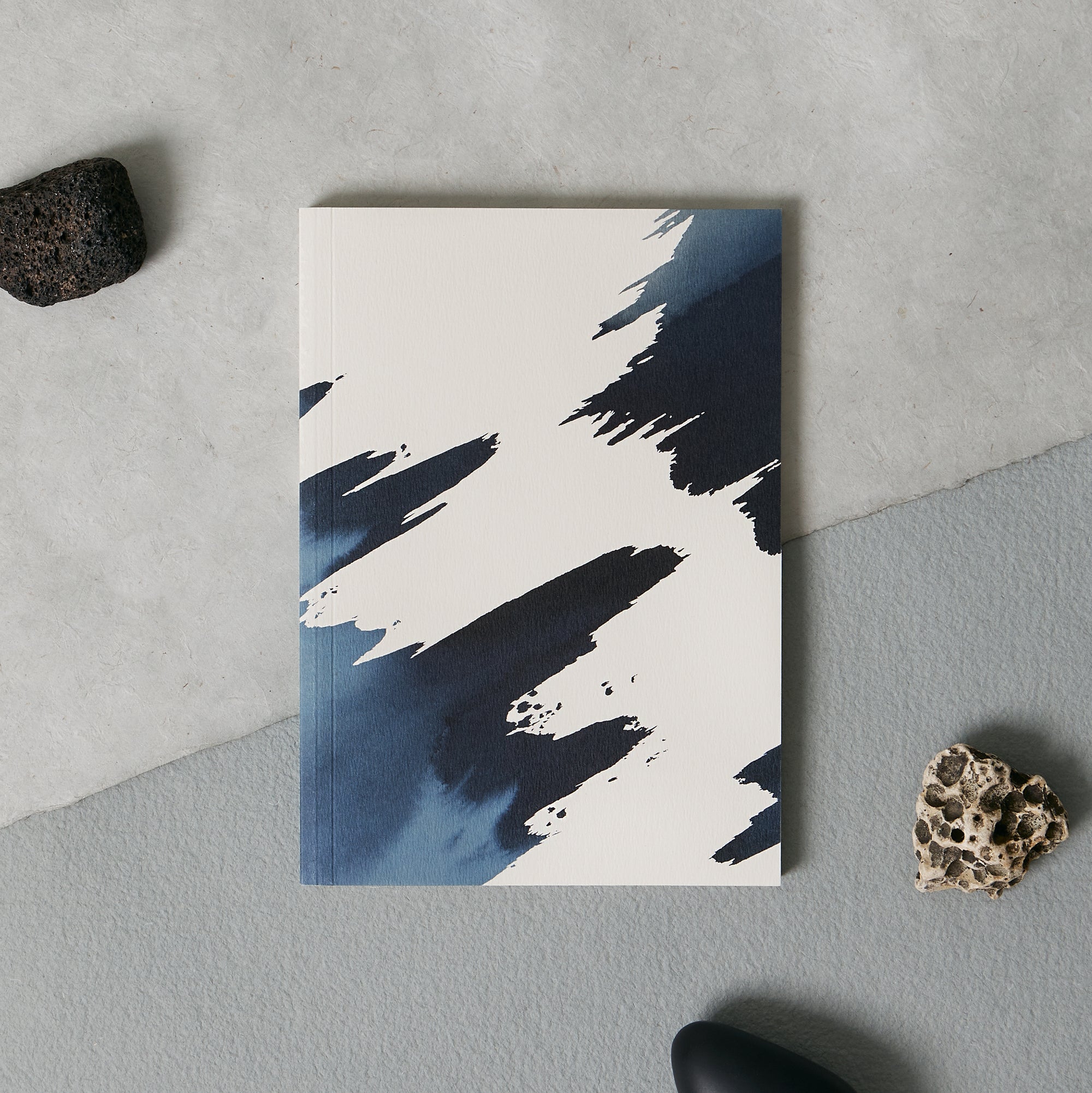 A5 Layflat Softcover Notebook - Shore Print