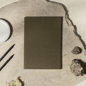 Khaki softcover layflat notebook
