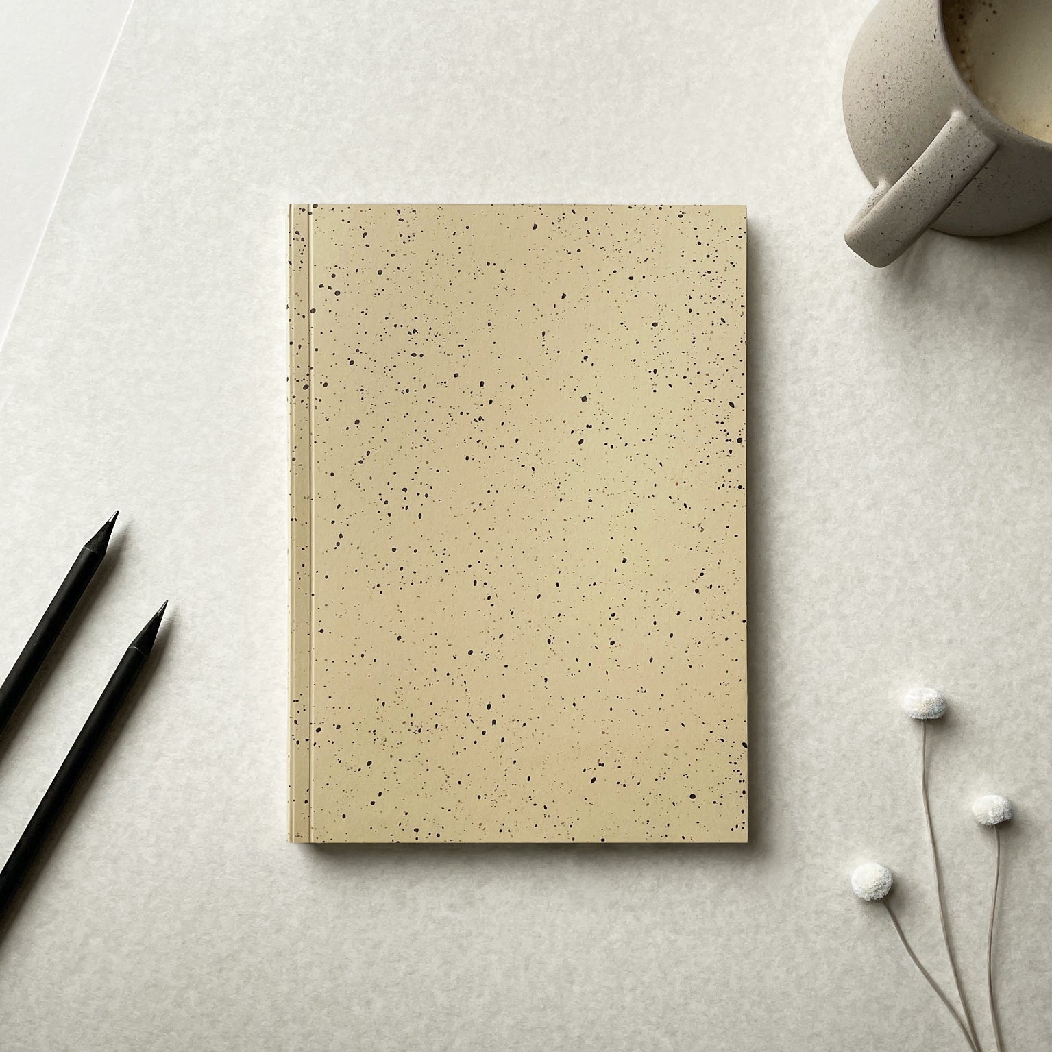 A5 Layflat Undated Planner Book - Fawn Speckle