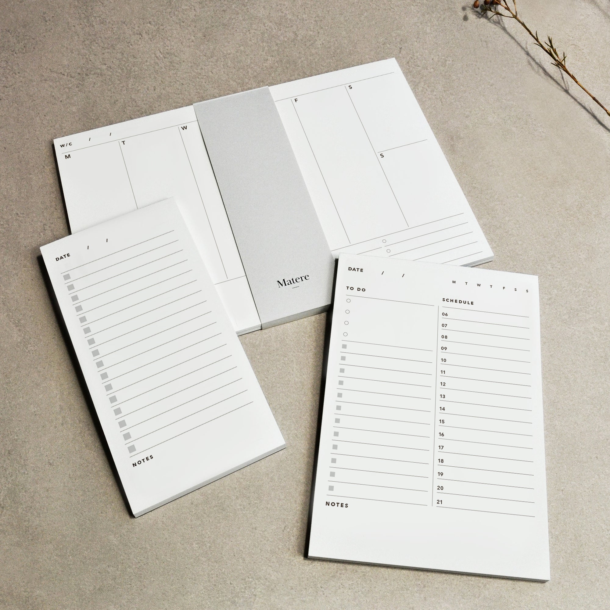 Recycled Desk Planner Set