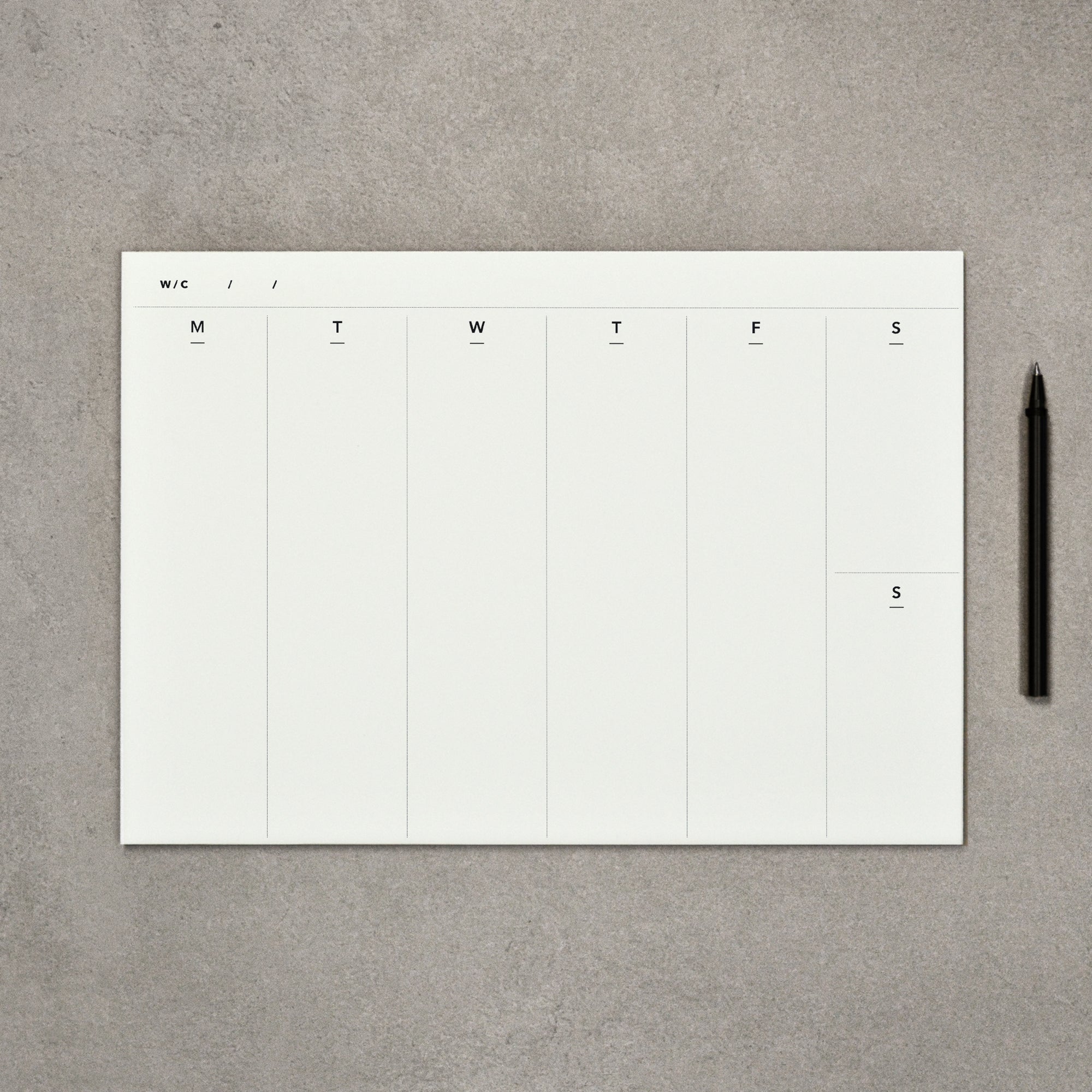 Weekly planner