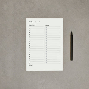 A5 daily planner